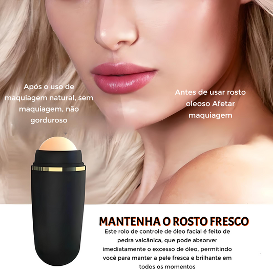 Rolo Facial Vulcânico Absorvedor de Óleo maquiagem Beauty Lust ®